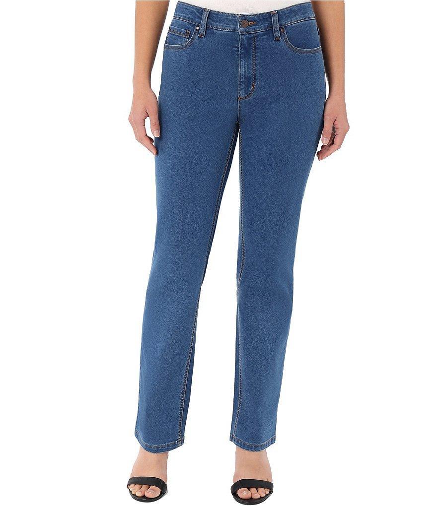 Jones New York Lexington Straight Leg High Rise 5 Pocket Jean Product Image