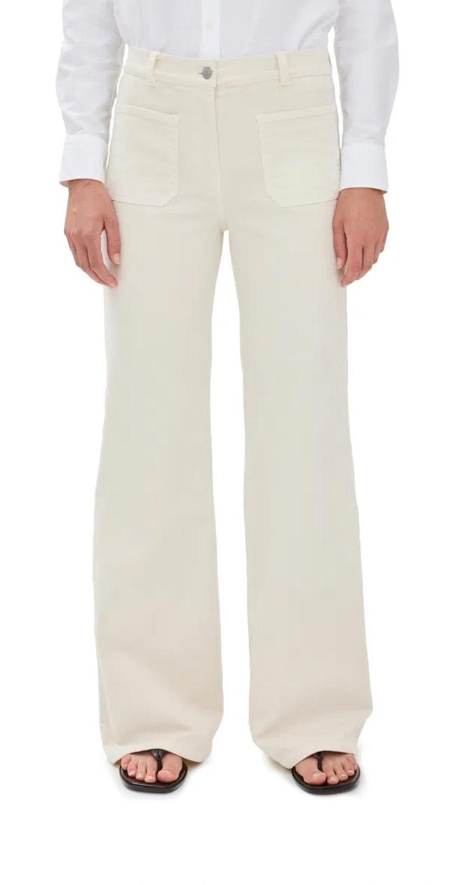 Florence Pants Stone In White Product Image