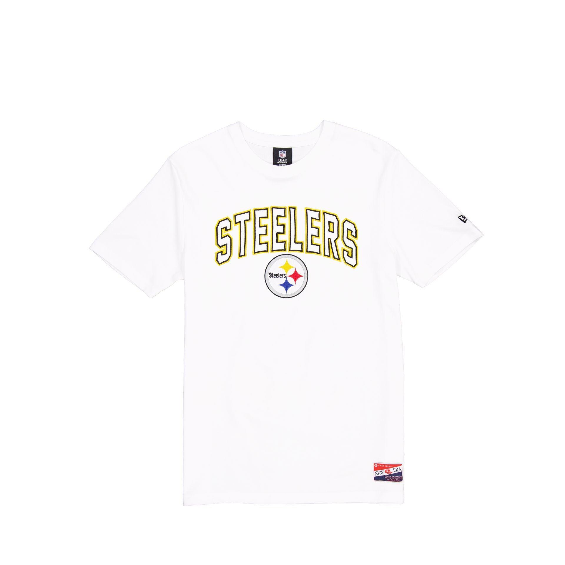 Pittsburgh Steelers Throwback White T-Shirt Male Product Image