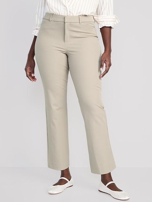 High-Waisted Pixie Straight Pants Product Image