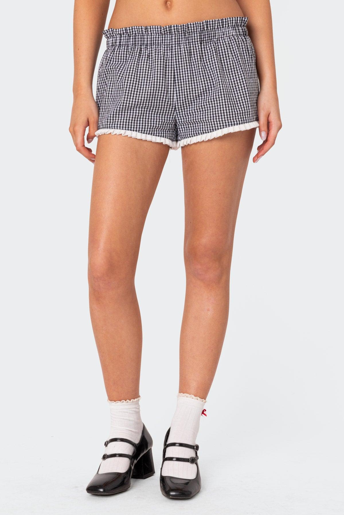 Kyra Gingham Shorts Product Image