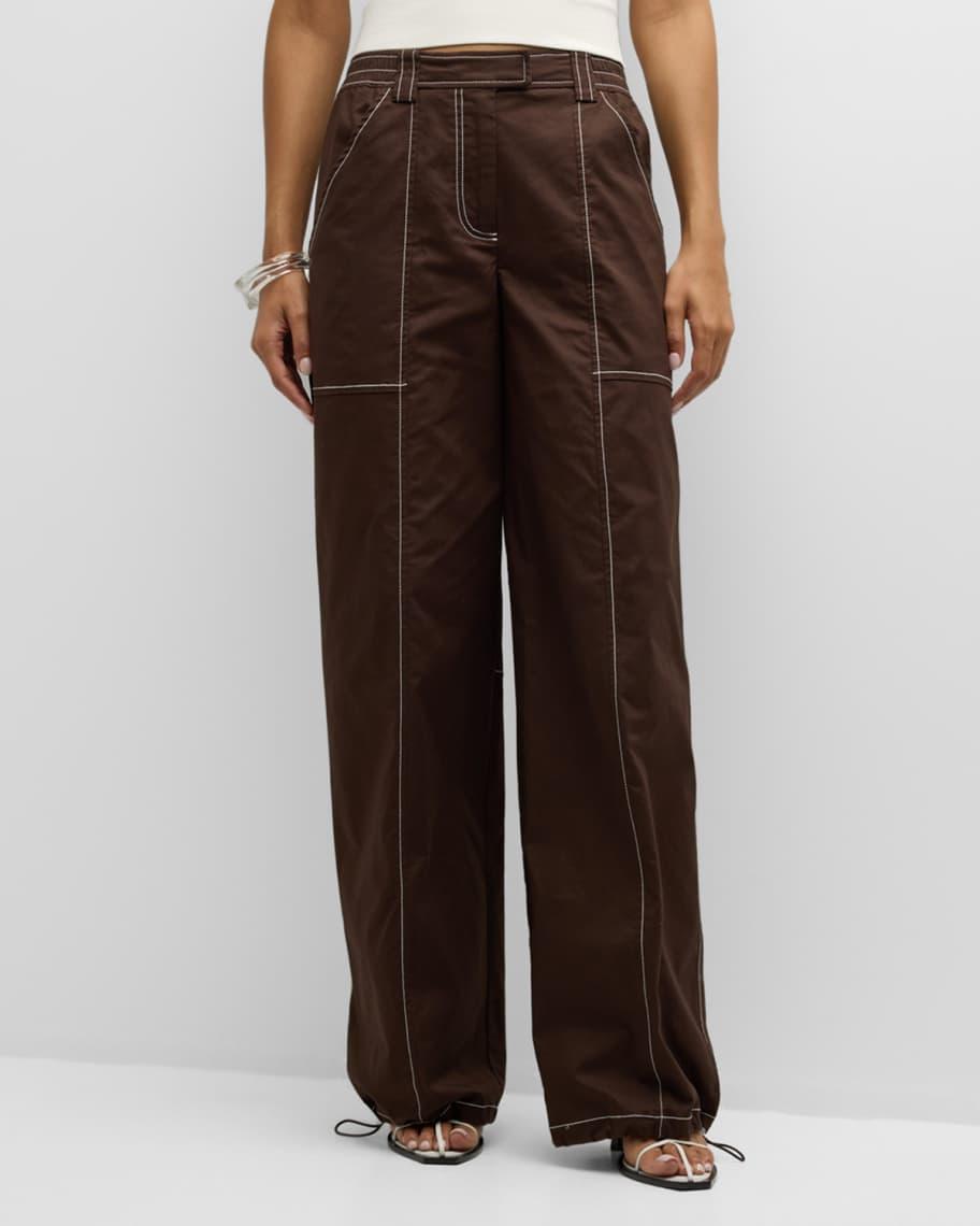 Delfina Straight-Leg Cinched Cargo Pants product image