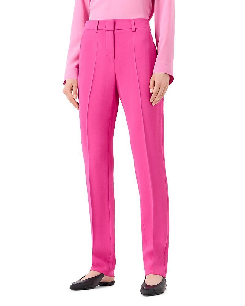 Womens Crepe Straight-Leg Trousers Product Image