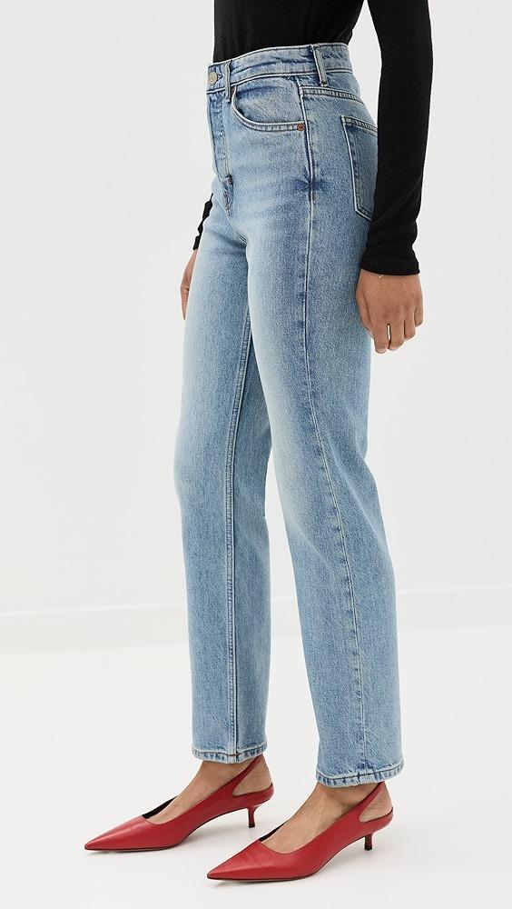 Reformation Cynthia Stretch High Rise Straight Jeans | Shopbop Product Image