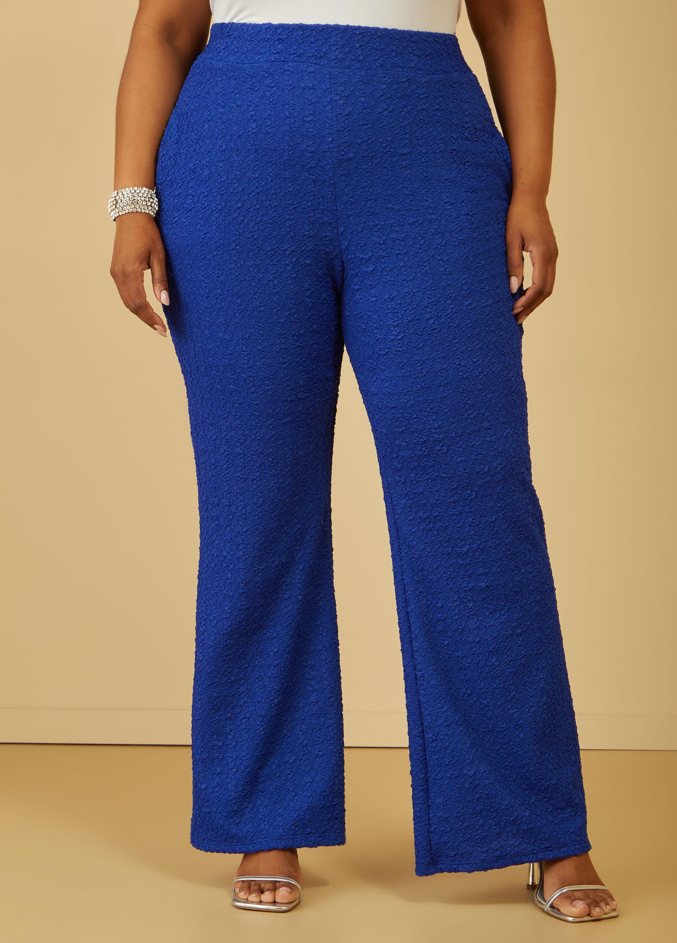 Textured Knit Straight Leg Pants Product Image