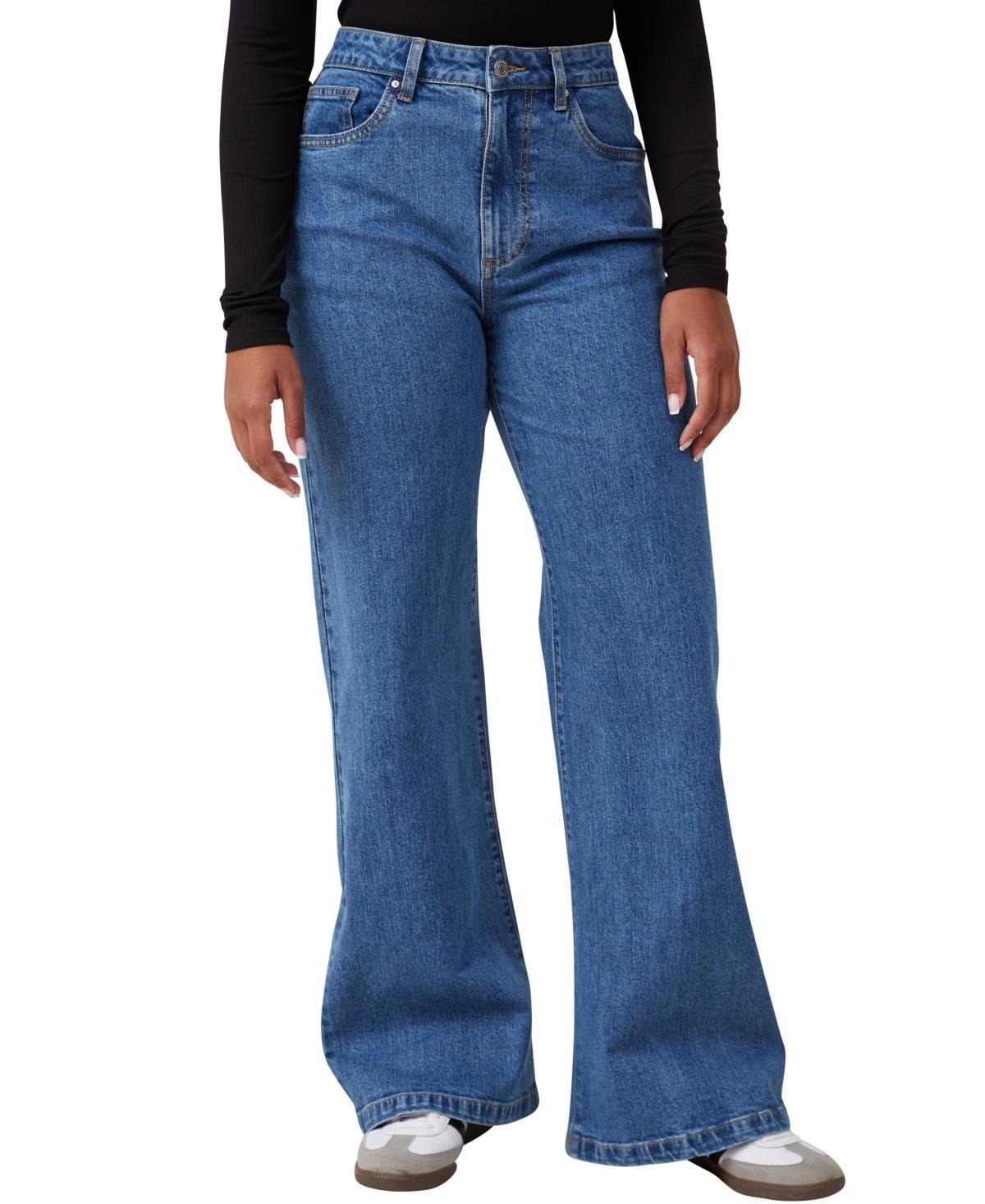 Cotton On Womens Curvy Stretch Wide Jean Product Image