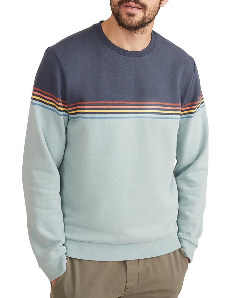 Marine Layer Sunset Stripe Organic Cotton Blend Crewneck Sweatshirt product image