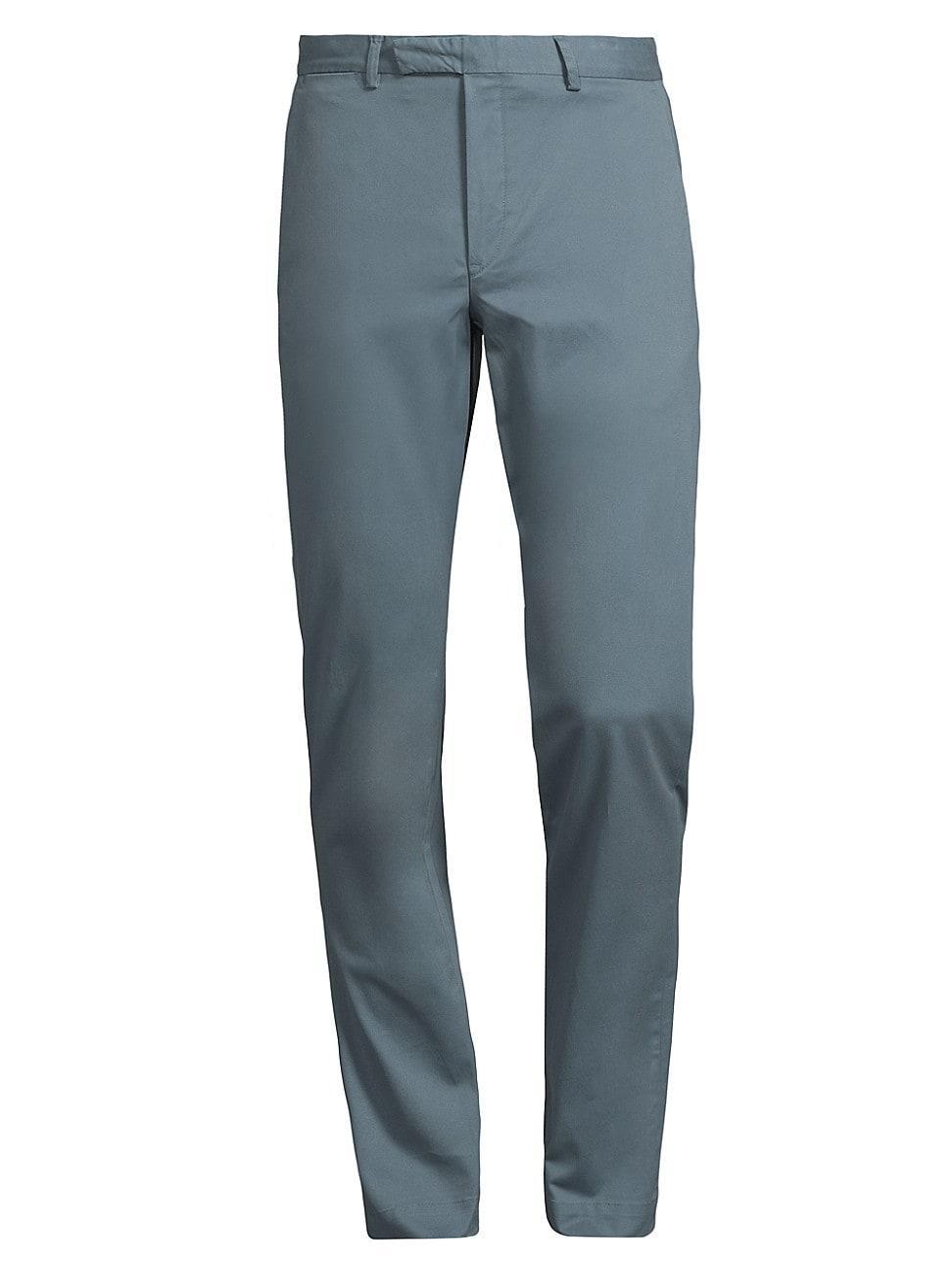 Mens Stretch Twill Flat Front Pants Product Image