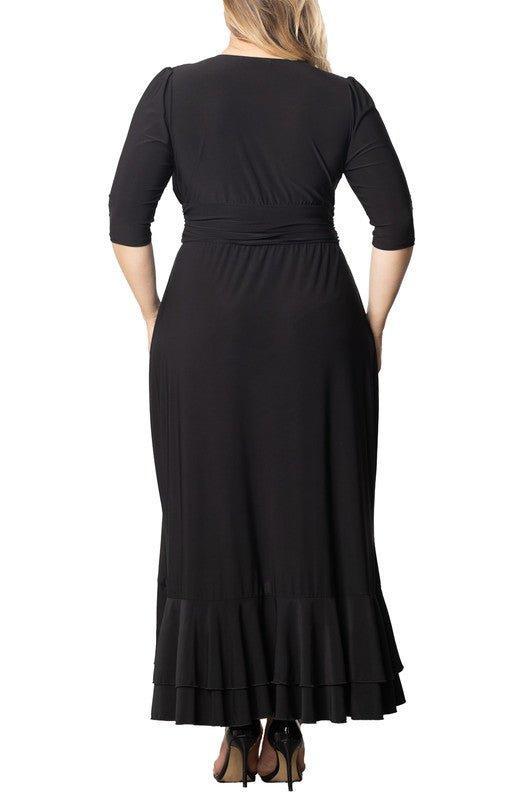 Veronica Ruffled Evening Gown - Plus Product Image