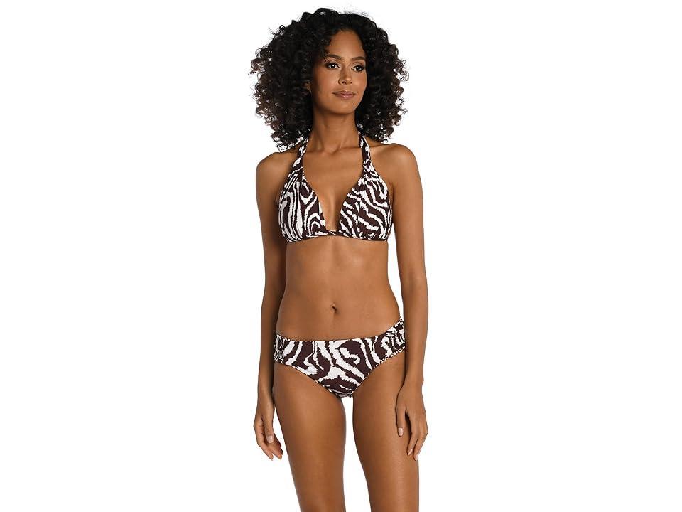 La Blanca Fierce Lines Reversible Halter Top (Java) Women's Swimwear Product Image