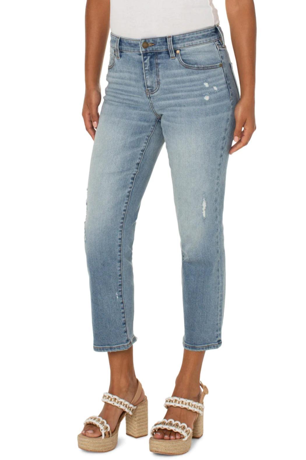 Kennedy Crop Straight Leg Jean Product Image