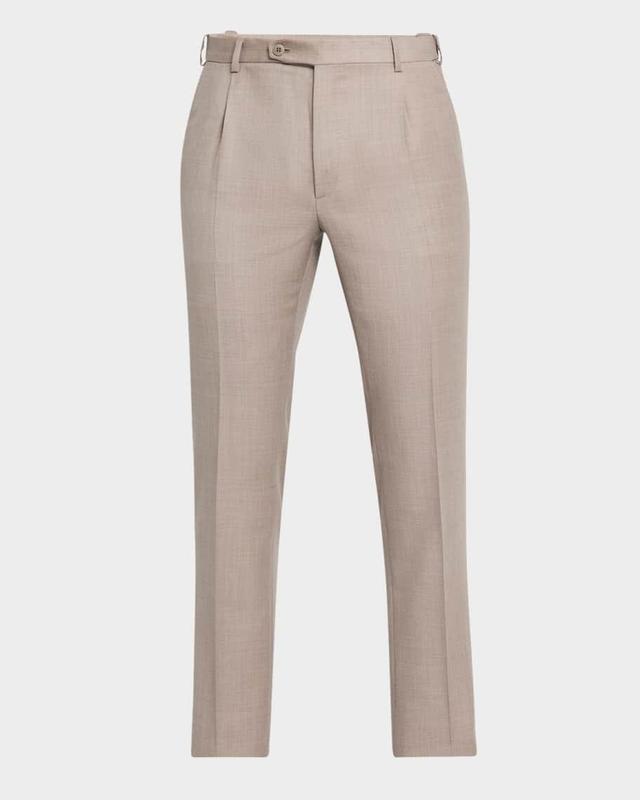 Mens Wool Twill Trousers Product Image