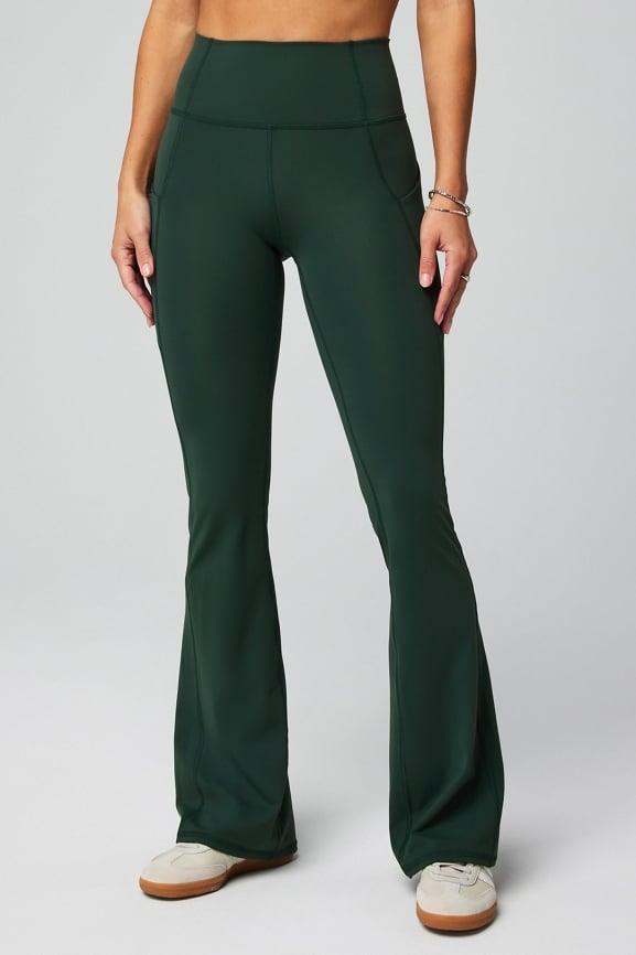 Oasis PureLuxe High-Waisted Pocketed Kick Flare Product Image