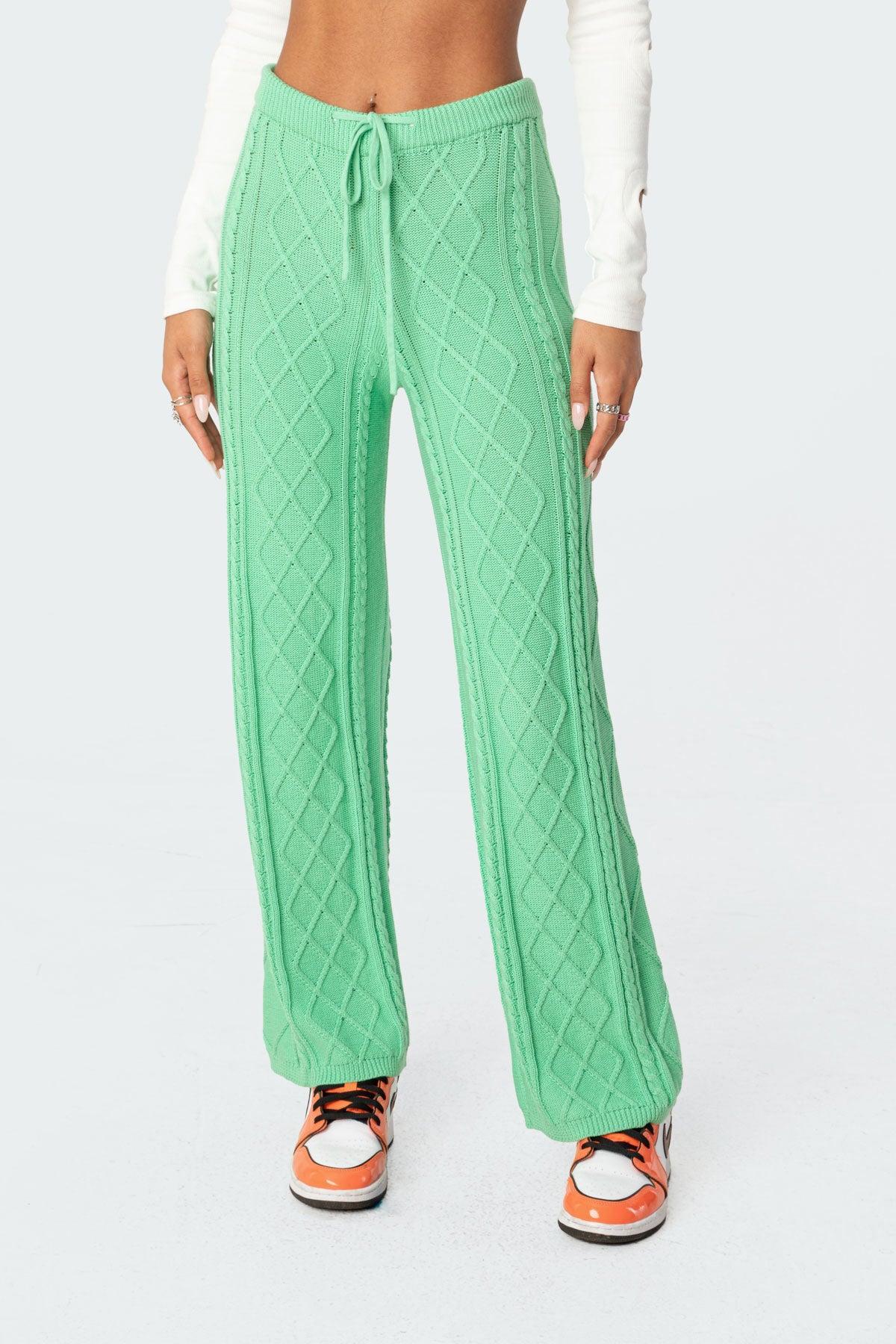 Kasey Cable Knit Pants Product Image