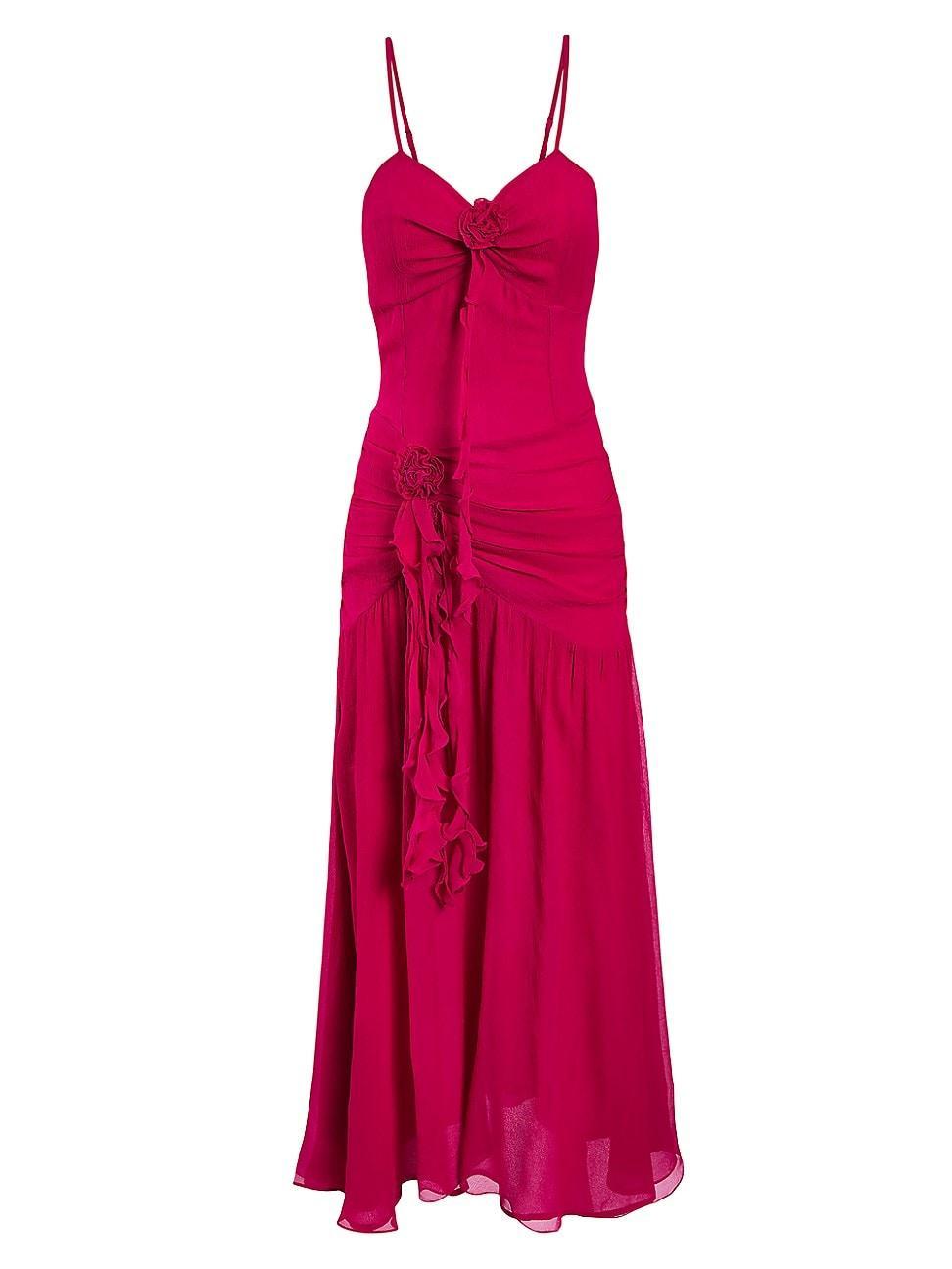 Womens Seville Mira Rosette Maxi Dress Product Image