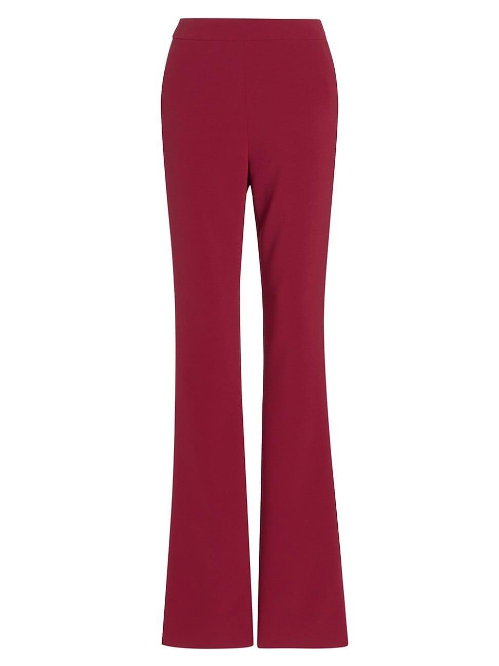 Womens High-Rise Straight-Leg Trousers Product Image