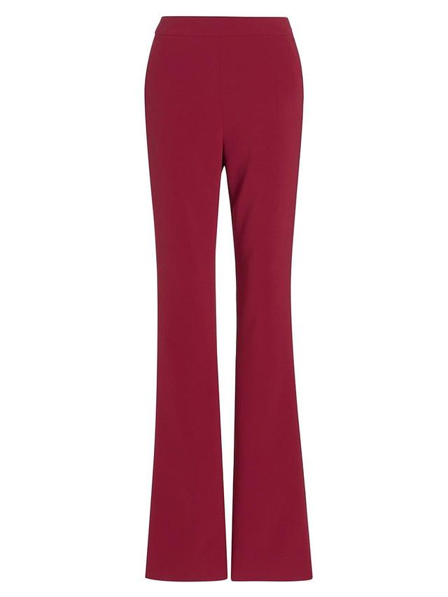 Womens High-Rise Straight-Leg Trousers Product Image