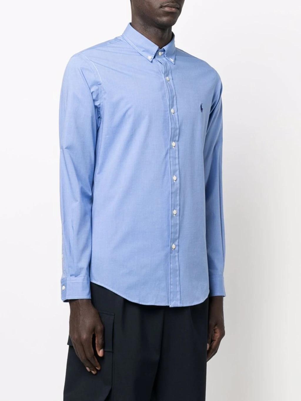 POLO RALPH LAUREN Polo Pony Button-down Shirt In Blue Product Image