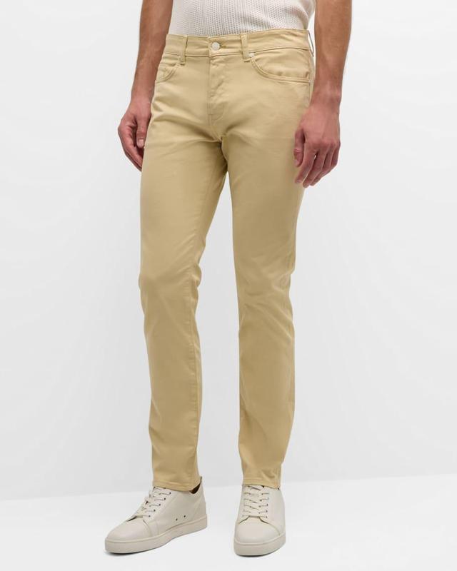 Men's Slim Cotton Five-Pocket Pants Product Image