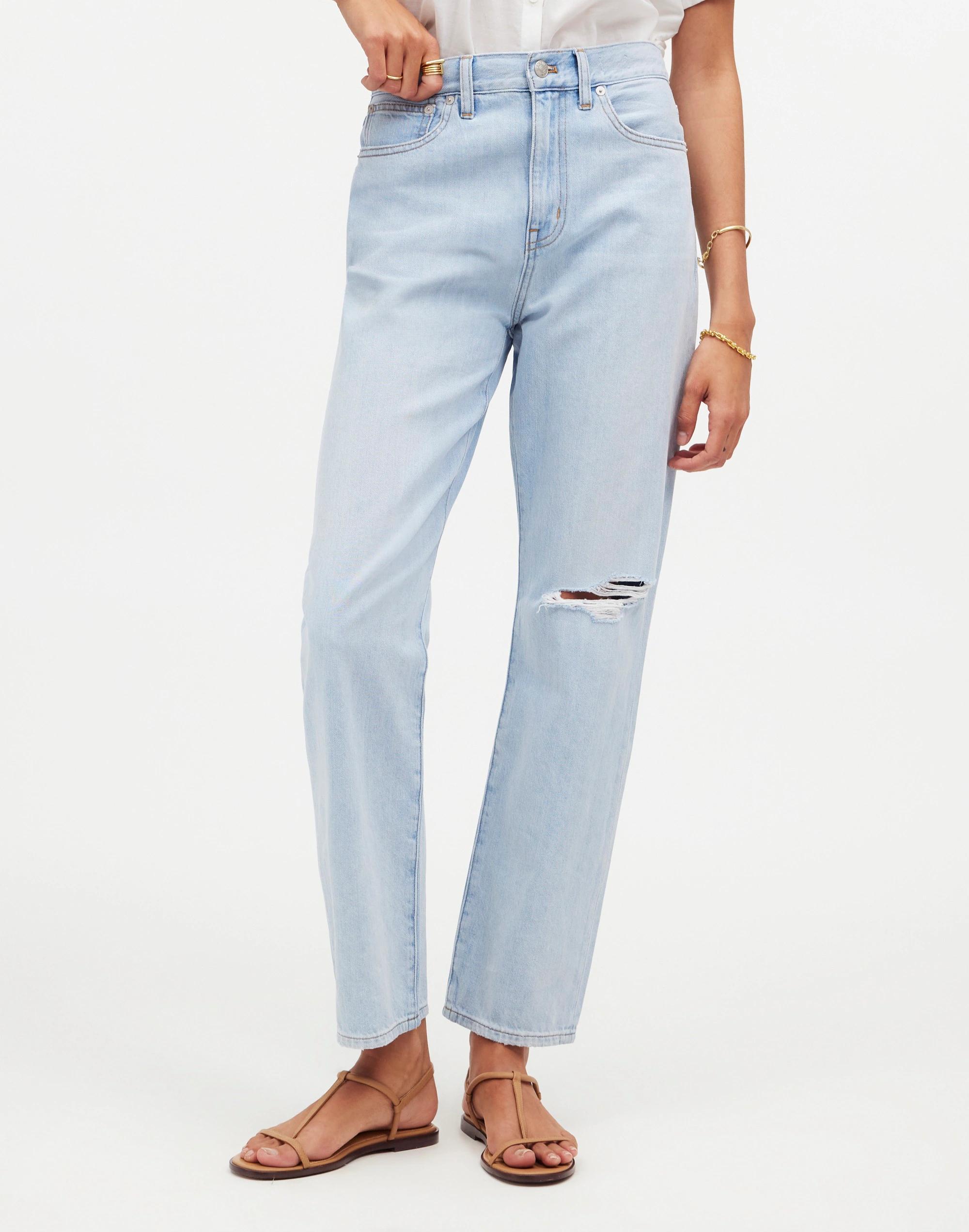 The '90s Straight Crop Jean in Fitzgerald Wash Product Image