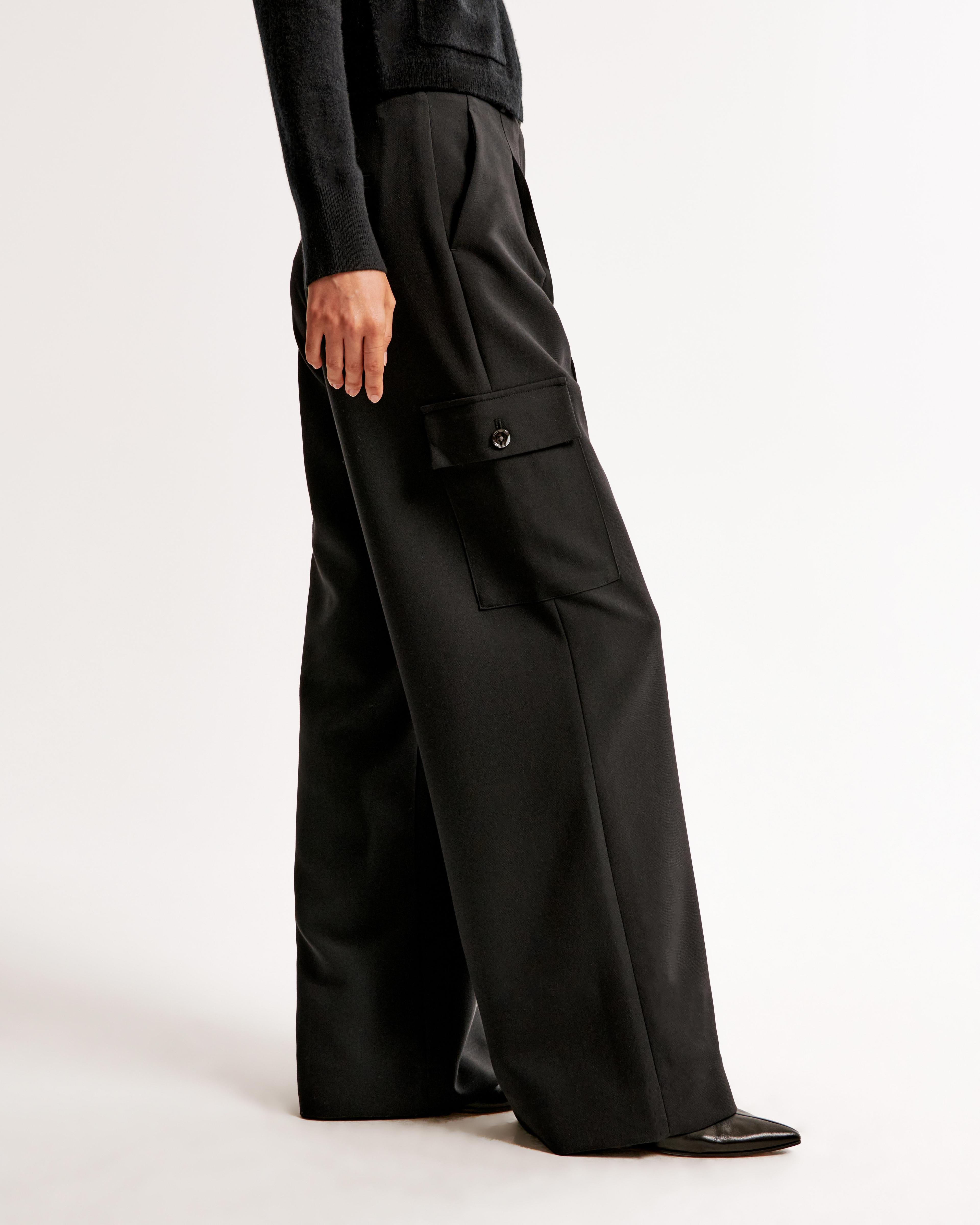 A&F Harper Tailored Wide Leg Cargo Pant Product Image