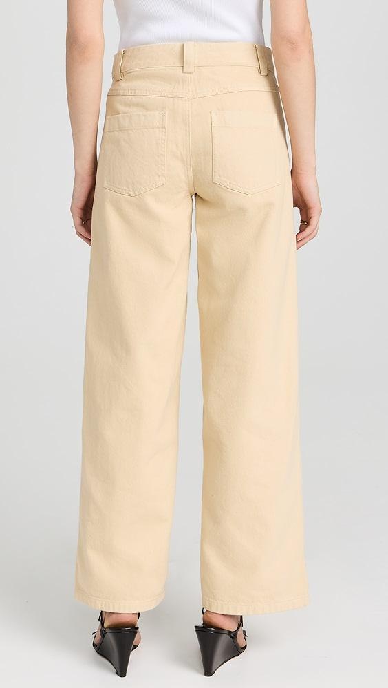 Vince Washed Twill Wide Leg Pants | Shopbop Product Image