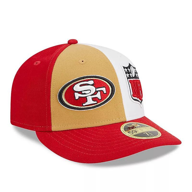 Mens New Era /Scarlet San Francisco 49ers 2023 Sideline Low Profile 59FIFTY Fitted Hat Product Image