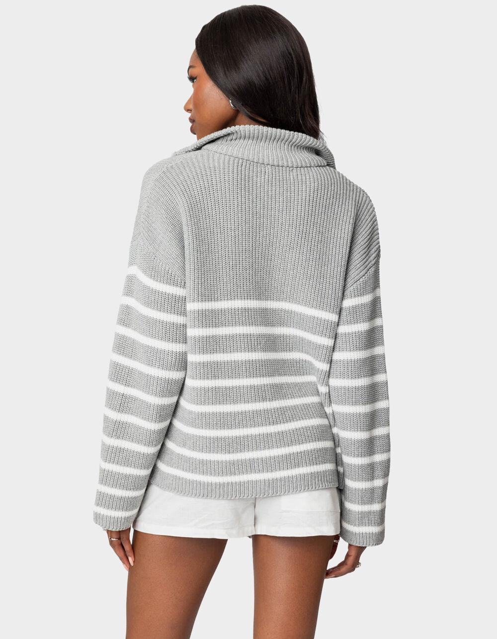 EDIKTED Oversized Quarter Zip Sweater Product Image