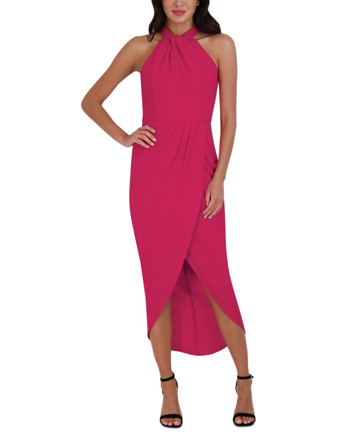 Julia Jordan Knot Neck Halter Dress Product Image