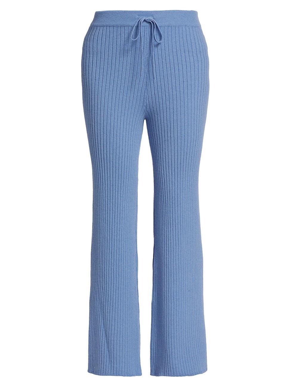 Womens COLLECTION Rib-Knit Drawstring Pants Product Image