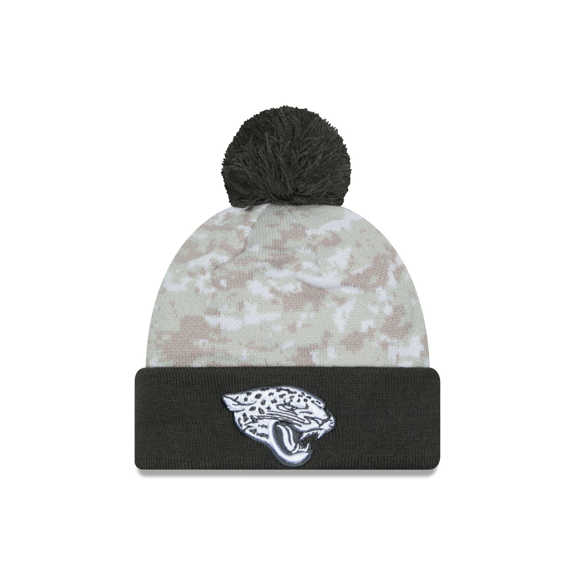 Jacksonville Jaguars 2024 Salute to Service Pom Knit Hat Male Product Image