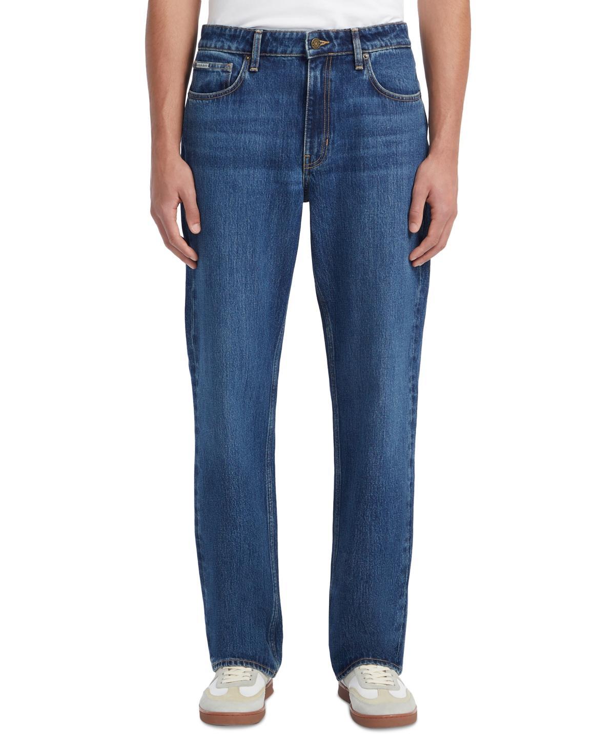 Guess Jeans Mens Relaxed-Fit Medium-Wash Jeans Product Image