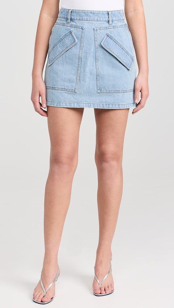 AKNVAS Cherry Denim Skirt | Shopbop Product Image