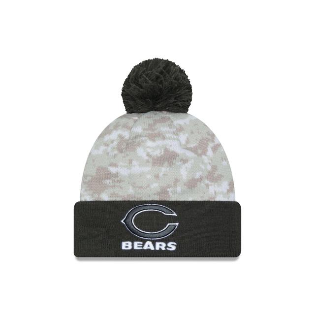 Chicago Bears 2024 Salute to Service Pom Knit Hat Male Product Image