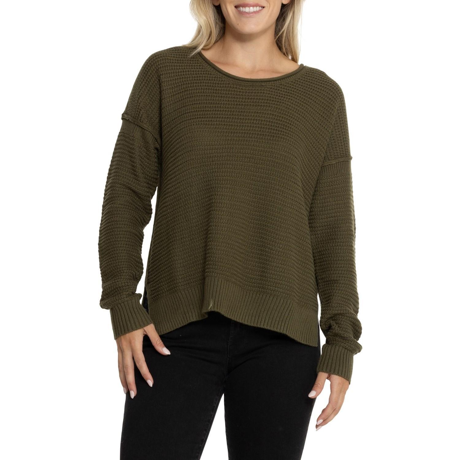 Lucky Brand Scoop Neck Textured Sweater Product Image