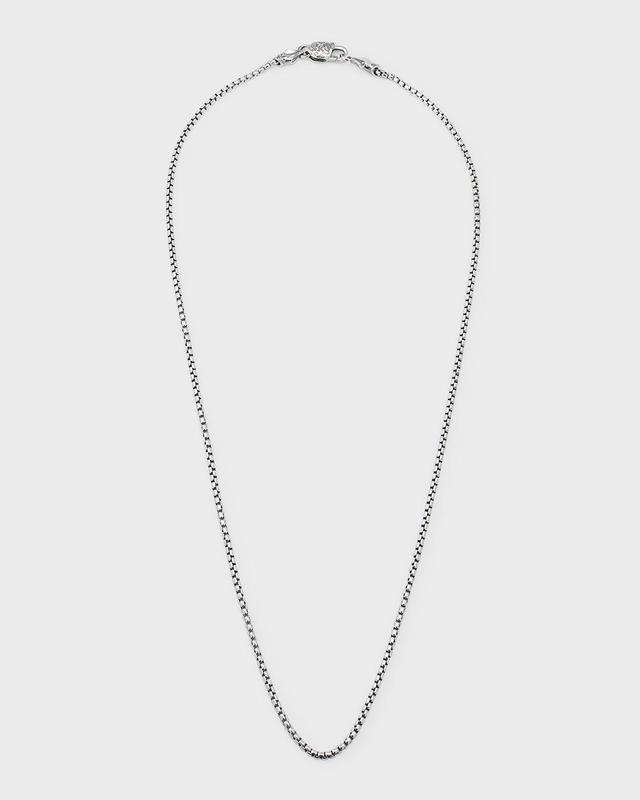 Mens Sterling Silver Chain Necklace, 24L Product Image