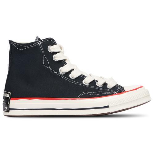 Converse Mens Converse Chuck 70 Hi - Mens Shoes Black/White/Red Product Image