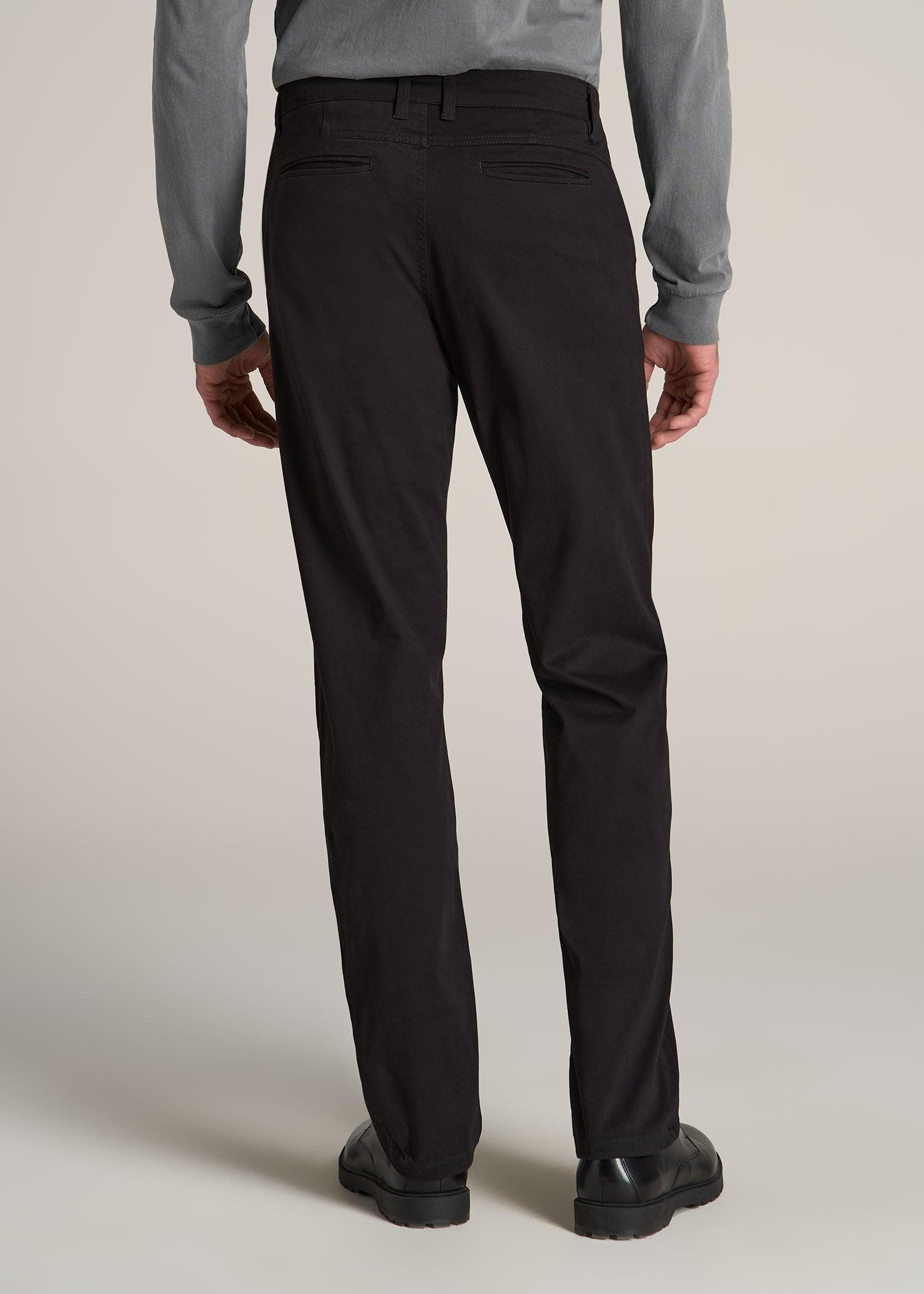 J1 STRAIGHT Leg Chinos in Black - Pants for Tall Men Male Product Image