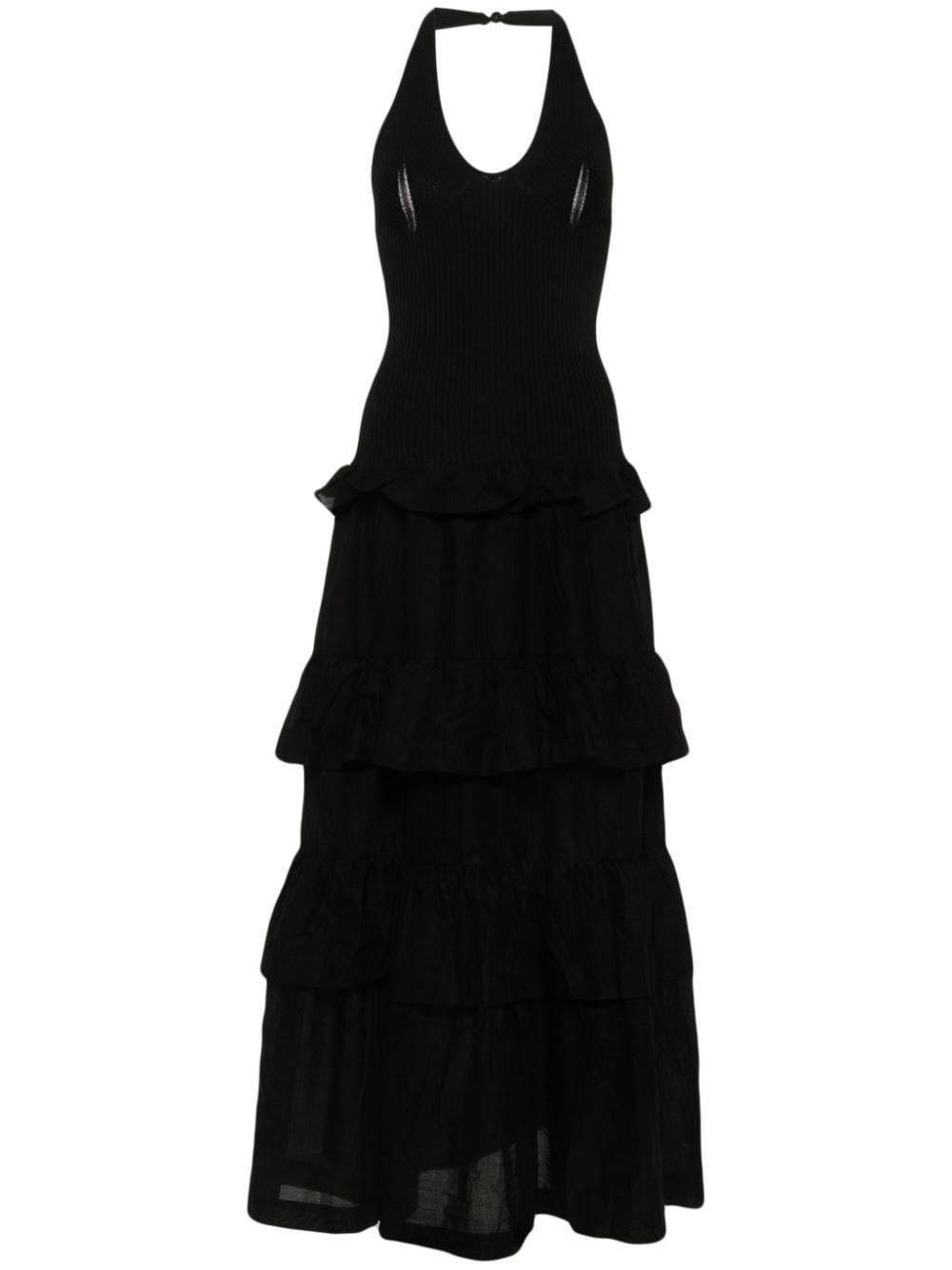 ruffle-detail maxi dress Product Image