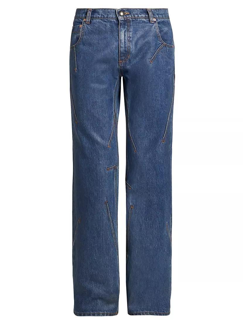 Tripot Coated Flare Jeans Product Image