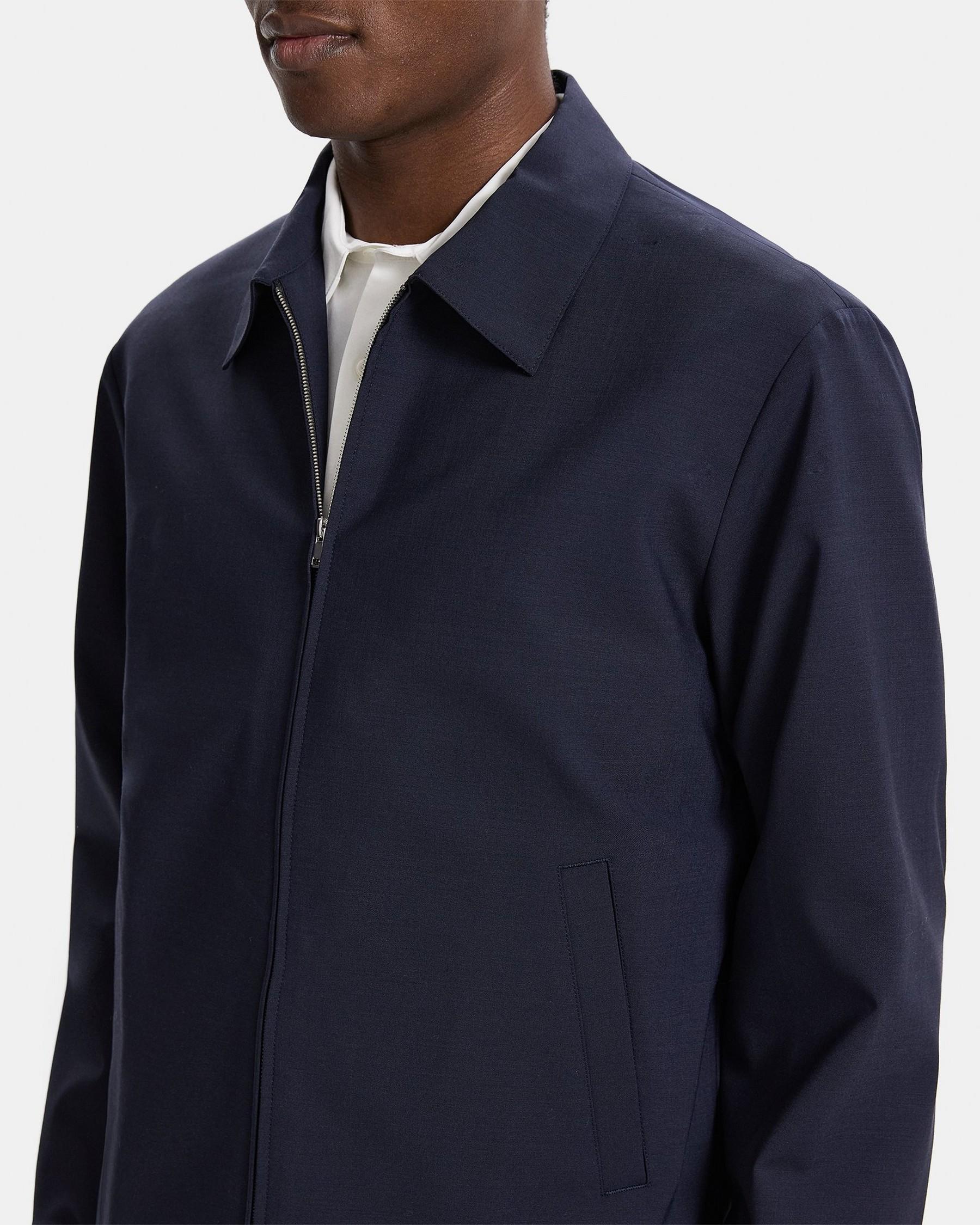 Zip Jacket in Stretch Wool Product Image