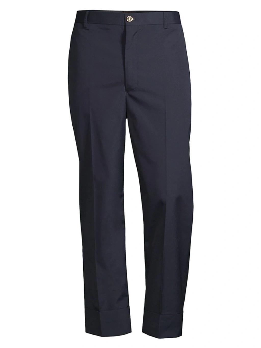 Straight-leg Trousers In Navy Product Image