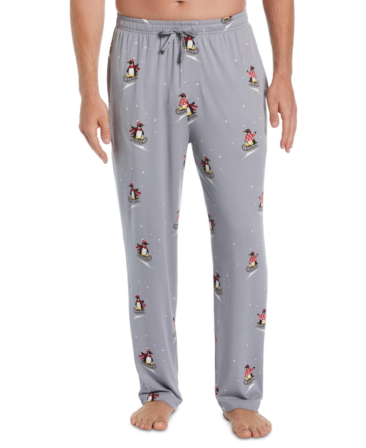 Perry Ellis Portfolio Mens Deluxe Touch Knit Printed Pajama Pant Product Image