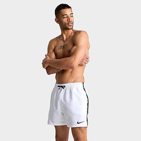 Nike Mens Swim Tape Logo 5 Volley Shorts Product Image