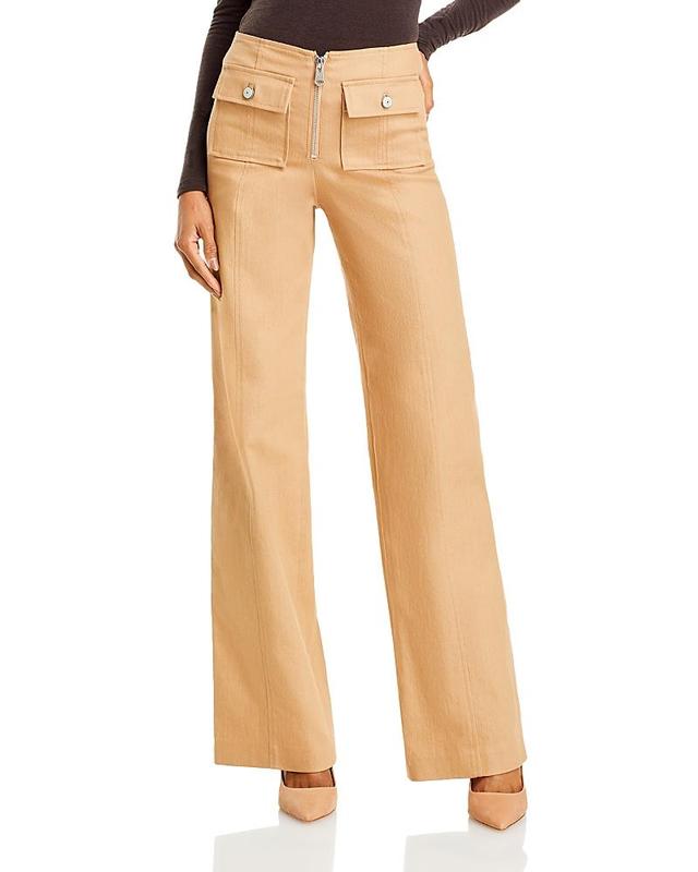 Womens Azure Cotton-Blend Zip Pants Product Image