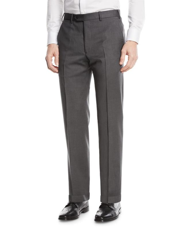 Mens Virgin Wool Slim-Fit Pants Product Image