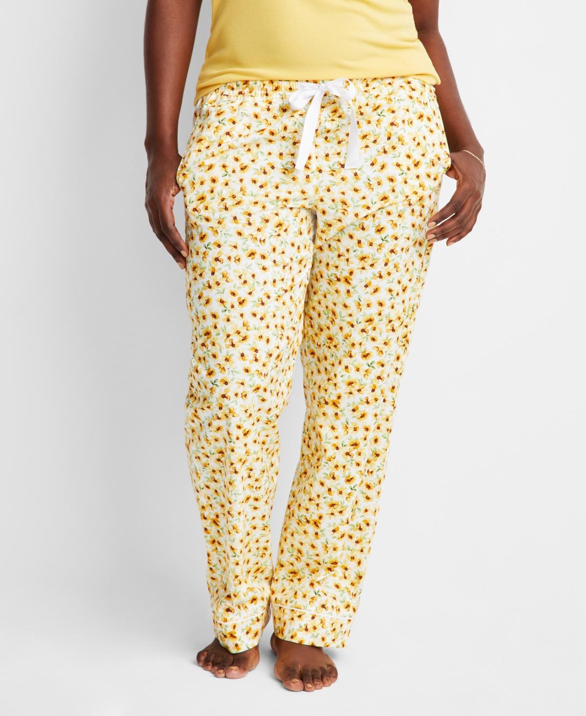 State of Day Womens Printed Poplin Pajama Pants Xs-3X, Created for Macys Product Image