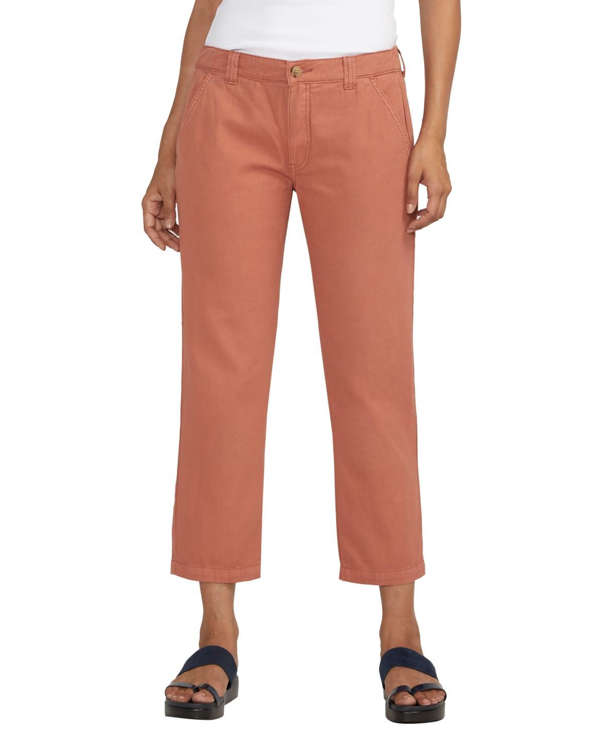 Jag Womens Chino Tailored Cropped Pants Product Image