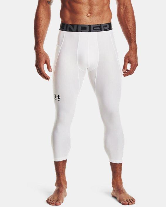 Under Armour Mens Under Armour HG Armour 2.0 3/4 Compression Tights - Mens Black/Carbon Heather Product Image