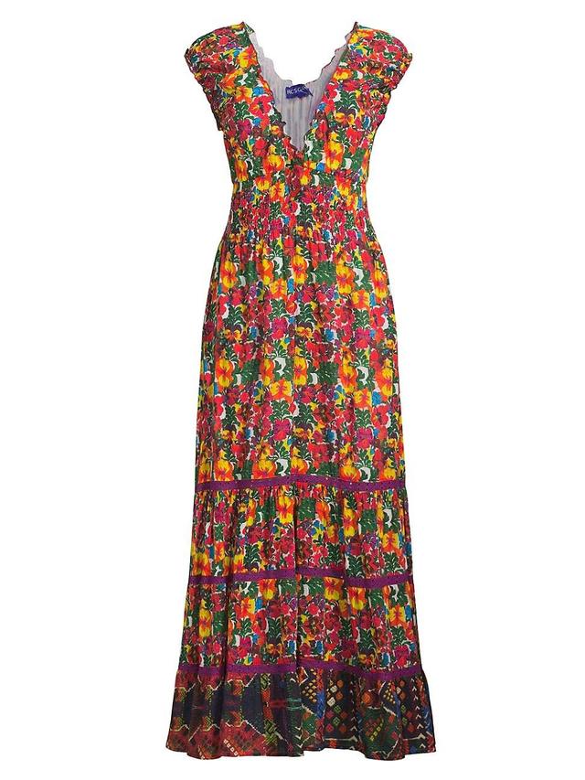 Womens Hilda Floral Tiered Maxi Dress Product Image